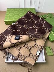 Gucci Scarf Unisex Brown 1132 Size 196x32cm - 2
