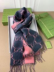 Gucci Scarf Unisex Pink 1132 Size 196x32cm - 6