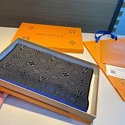 LV Eclipse Scarf Black Blue 1138 Size 200x30cm - 2