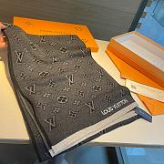 LV Eclipse Scarf Black Grey 1138 Size 200x30cm - 3