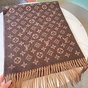 LV Monogram Scarf Brown 1147 Size 200x35cm - 6