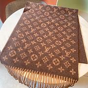 LV Monogram Scarf Brown 1147 Size 200x35cm - 3