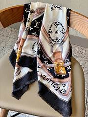 LV Scarf 1059 Pink Black Size 100x200cm - 4