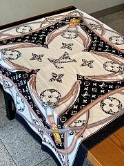 LV Scarf 1059 Pink Black Size 100x200cm - 3