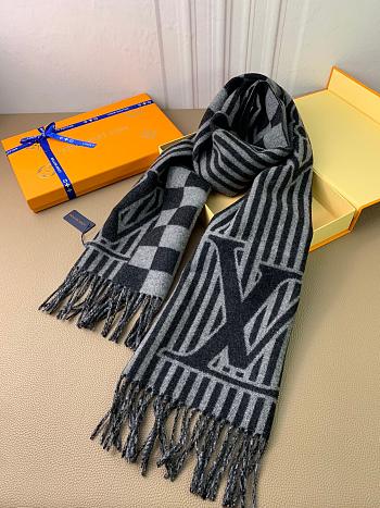 LV Scarf for Men Black 1136
