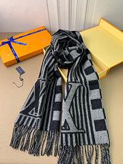 LV Scarf for Men Black 1136 - 5
