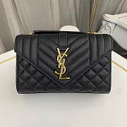 Saint Laurent Black Gold Bag 1450YS Size 21x13x6cm - 4