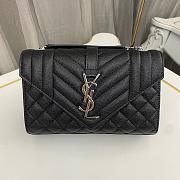 Saint Laurent Black Silver Bag 1450YS Size 21x13x6cm - 1