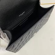 Saint Laurent Black Silver Bag 1450YS Size 21x13x6cm - 5