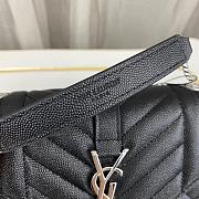 Saint Laurent Black Silver Bag 1450YS Size 21x13x6cm - 4