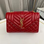 Saint Laurent Red Bag 1450YS Size 21x13x6cm - 1