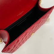 Saint Laurent Red Bag 1450YS Size 21x13x6cm - 4