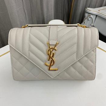 Saint Laurent White Bag 1450YS Size 21x13x6cm