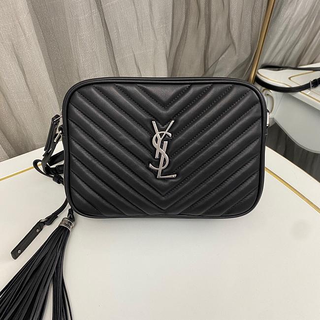 Saint Laurent Black Silver Bag 1446YS Size 23x16x6cm - 1