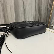 Saint Laurent Black Silver Bag 1446YS Size 23x16x6cm - 5