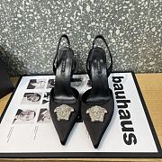Versace La Medusa 12mm Slingback Pumps Black - 3