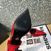 Versace La Medusa 12mm Slingback Pumps Red - 5