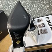 Versace La Medusa 12mm Slingback Pumps Silver - 5