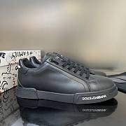 Dolce & Gabbana Calfskin Nappa Portofino Sneakers Black - 2