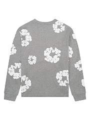 Denim Tears wreath long sleeve T-shirt Grey - 3