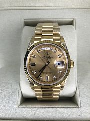 Rolex Watch 36mm Baguettes and Diamond Dial Gold - 2