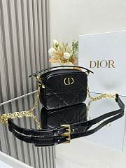 Dior Black Caro Camera Bag B930314 size 19x13x4cm - 6
