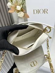 Dior White Caro Camera Bag B930313 size 19x13x4cm - 5