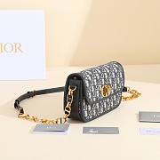 Dior Blue Oblique Print Montaigne Avenue Size 22x12x6cm - 4
