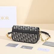 Dior Blue Oblique Print Montaigne Avenue Size 22x12x6cm - 3