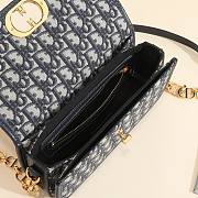 Dior Blue Oblique Print Montaigne Avenue Size 22x12x6cm - 2