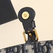 Dior Chain Handbag Blue Oblique B930292 Size 21x12x4cm - 4