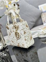 Dior Embroidered Butterfly White Gold Size 20x16x8cm - 2