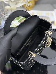 Dior Four-Square Star Pegs Black B930515 Size 20x16x8cm - 2