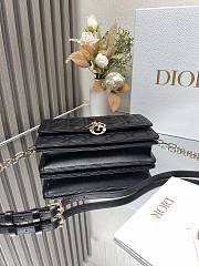 Dior Handbag Black Lambskin B930556 Size 24x14 x7cm - 5