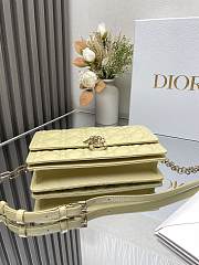 Dior Handbag Yellow Lambskin B930556 Size 24x14 x7cm - 6