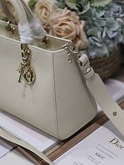 Dior Litchi Leather Milk White B930525 Size 30x120x13cm - 6