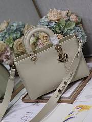 Dior Litchi Leather Milk White B930525 Size 30x120x13cm - 3