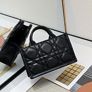 Dior Mini Book Tote Handbag Black B930497 Size 21x13x7cm - 4
