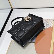 Dior Mini Book Tote Handbag Black B930497 Size 21x13x7cm - 2