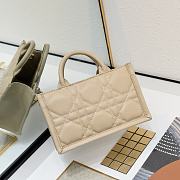 Dior Mini Book Tote Handbag Cream B930496 Size 21x13x7cm - 2