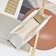 Dior Mini Book Tote Handbag White B930495 Size 21x13x7cm - 3