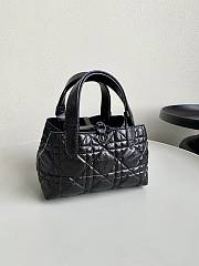 Dior Toujours Bag Wax Black Trumpet B930332 Size 23×15×15cm - 5