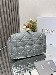 Dior Toujours Handbag Grey Blue B930545 Size 28x19x21cm - 5