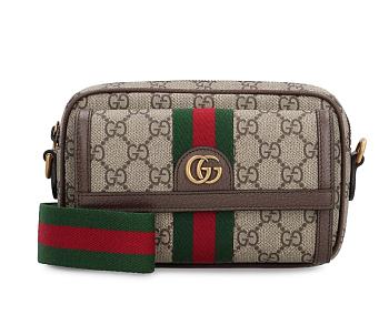 Gucci Ophidia Mini Bag Beige Supreme Size 20x12x9cm