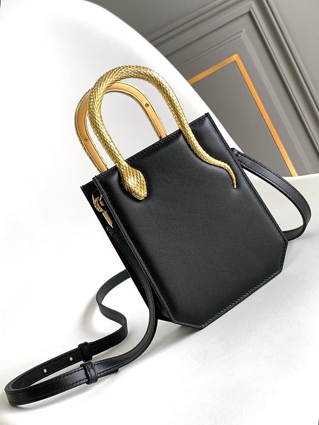 BVLGARI Serpentine Tote Gold Black Size 13x17x5cm - 1