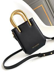 BVLGARI Serpentine Tote Gold Black Size 13x17x5cm - 5