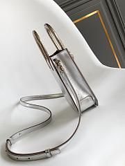 BVLGARI Serpentine Tote Silver Size 13x17x5cm - 4