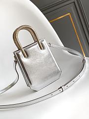 BVLGARI Serpentine Tote Silver Size 13x17x5cm - 3