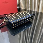 Valentino Garavani Rockstud Alcove Gold Bag Size 19x12x5cm - 4