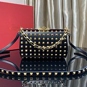 Valentino Garavani Rockstud Alcove Gold Bag Size 19x12x5cm - 3